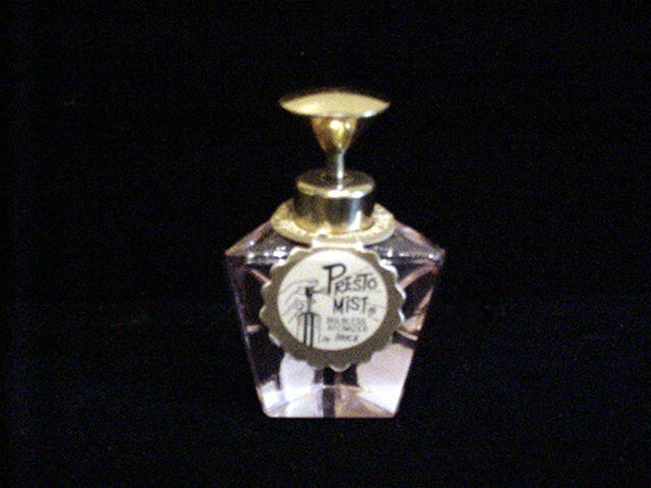 IRICE Pink Perfume Bottle Vintage Art Deco Presto Bottle Unused Mint Condition