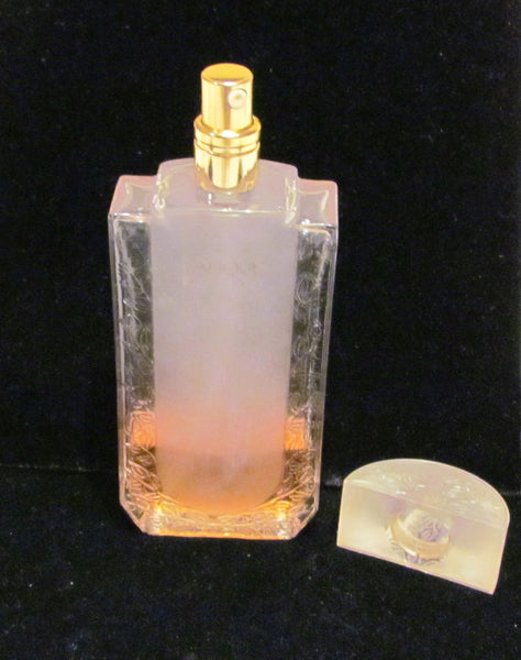 Lalique Perfume Bottles 3 Vintage Glass Bottles Fragrance Frosted Bottles