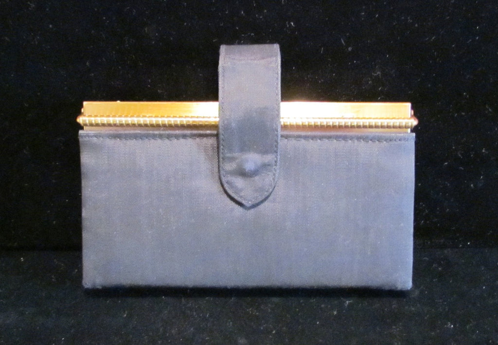 Volupte Portmanteau Compact Purse 1950s Powder Mirror & Cigarette Case