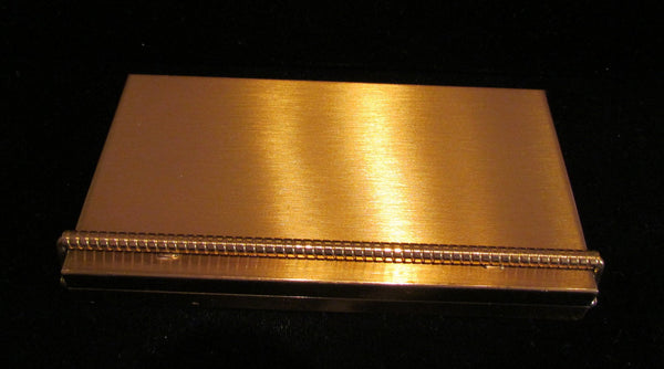 Volupte Portmanteau Compact Purse 1950s Powder Mirror & Cigarette Case