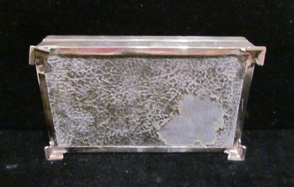 1945 Sterling Silver Cigarette Box Art Deco Tabletop Cigarette Case England Turner & Simpson Company