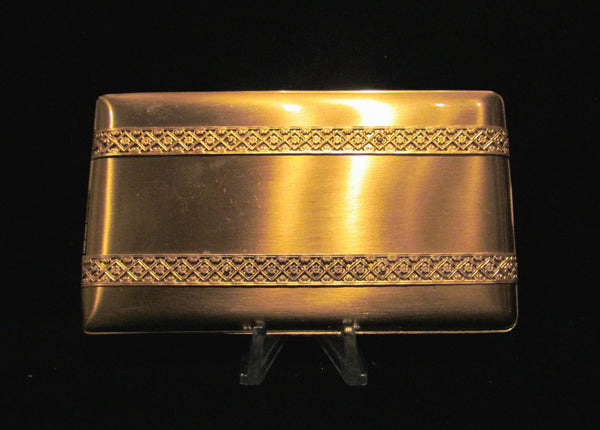 1950's Elgin Cigarette Case Gold Business Card Case Or Credit Card Holder