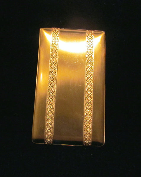 1950's Elgin Cigarette Case Gold Business Card Case Or Credit Card Holder