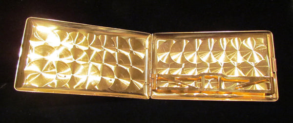 1950's Elgin Cigarette Case Gold Business Card Case Or Credit Card Holder