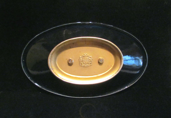 1950's Evans Guilloche Ashtray Compote Dish Bowl Tray Candy Or Nut Dish