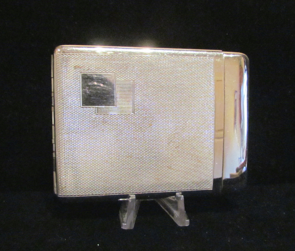 Art Deco Silver Royal Cigarette Case 1940s Business Card Case Rare
