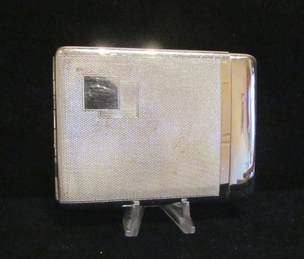 Art Deco Silver Royal Cigarette Case 1940s Business Card Case Rare