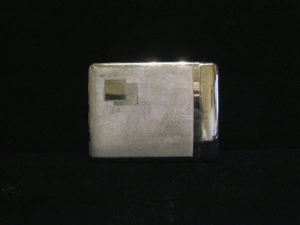 Art Deco Silver Royal Cigarette Case 1940s Business Card Case Rare