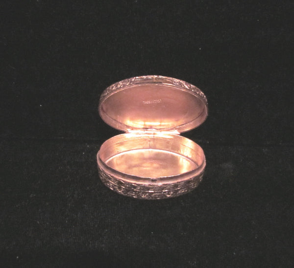 Antique Italian Snuff Box Pill Box Gold Hand Painted Portrait Compact Box 1800's Courting Scene EXTREMELY RARE