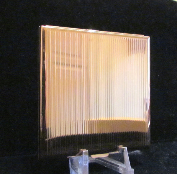 Art Deco Clock Powder Compact Amere Swiss Clock Watch Rare Working Unused In Original Box