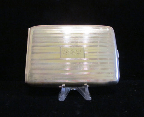 1910 LaMode Silver Plated Cigarette Case Or Business Card Case