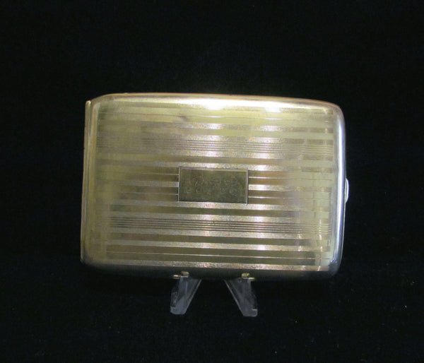 1910 LaMode Silver Plated Cigarette Case Or Business Card Case