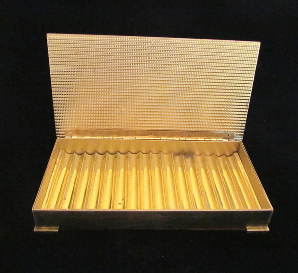 1950's Lucite Confetti Cigarette Box Atomic Age Trinket Glam Sparkly Vanity Cigarette Case