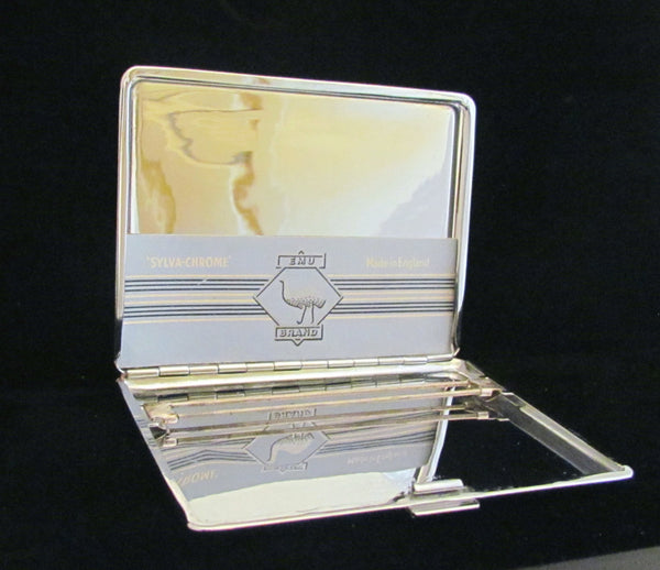Taj Mahal Cigarette Case Business Card Case 1950s Mother Of Pearl & Abalone EMU Mid Century Case