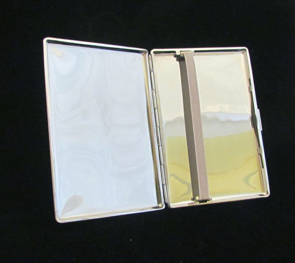 Paris Silver Cigarette Case Eiffel Tower Business Card Case Credit Card Wallet
