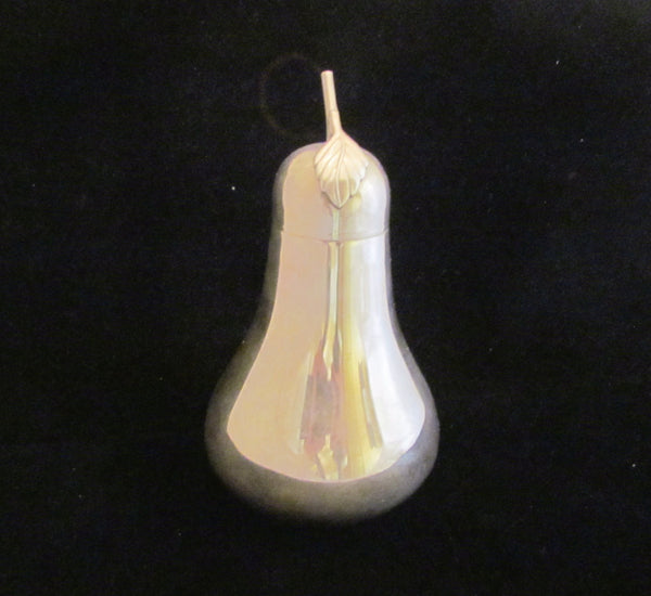 Estee Lauder Pear Powder Jar Silver Dusting Powder Sugar Shaker Vintage Aliage Rare