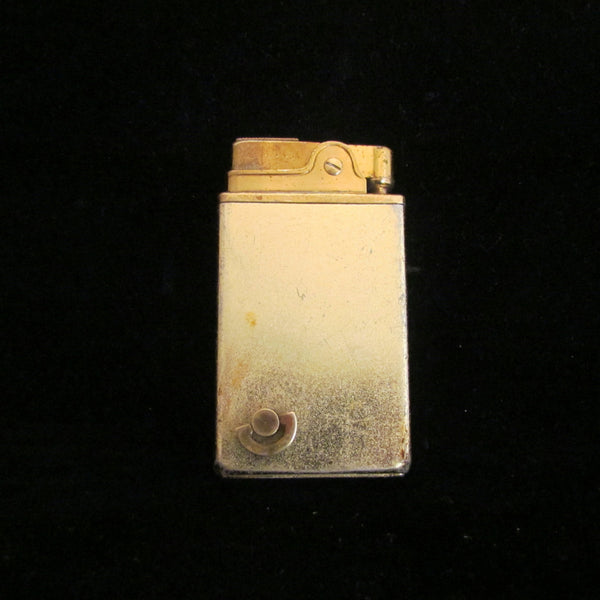 Musical Mother Of Pearl Lighter 1950's Gold Cigarette Lighter Crown Novelty Music Original Box Working