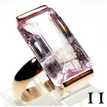 9.75ct Pink Kunzite 14Kt Gold Ring High Fashion Bruce Magnotti Cocktail Ring Fine Jewelry Size 7