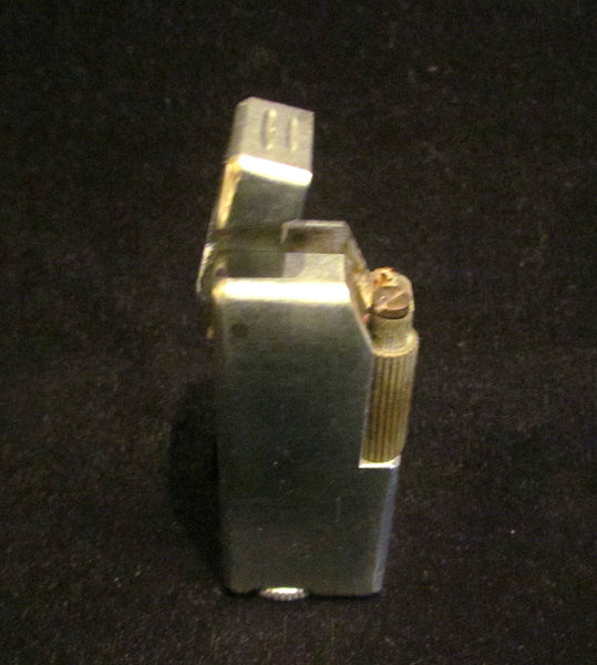 Crown Trench Lighter 1940's Outdoor Cigar Pipe Cigarette Working Silver Pocket Lighter