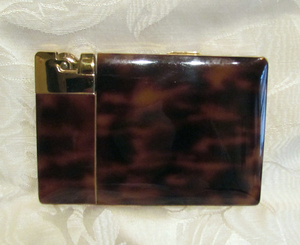 Elgin American Lite-O-Matic Enamel Cigarette Case In Original Box Great Working Condition 1940s Case Lighter