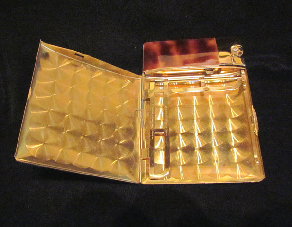 Elgin American Lite-O-Matic Enamel Cigarette Case In Original Box Great Working Condition 1940s Case Lighter