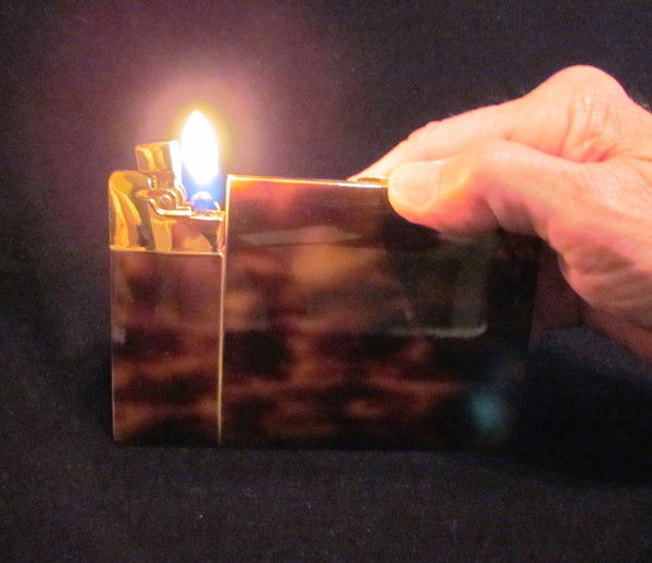 Elgin American Lite-O-Matic Enamel Cigarette Case In Original Box Great Working Condition 1940s Case Lighter