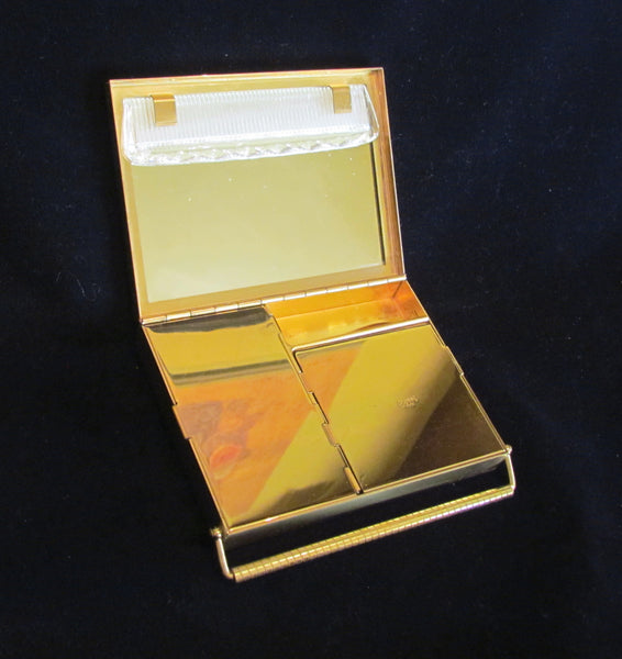 1950s Volupte Gold Compact Purse Excellent Condition