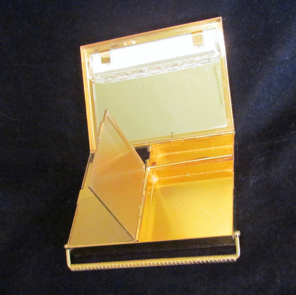 1950s Volupte Gold Compact Purse Excellent Condition