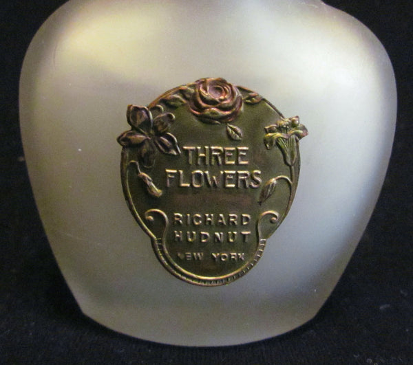 1920s Richard Hudnut Skin Sachet Bottle Vintage Three Flowers Perfume Bottle Full & Unused