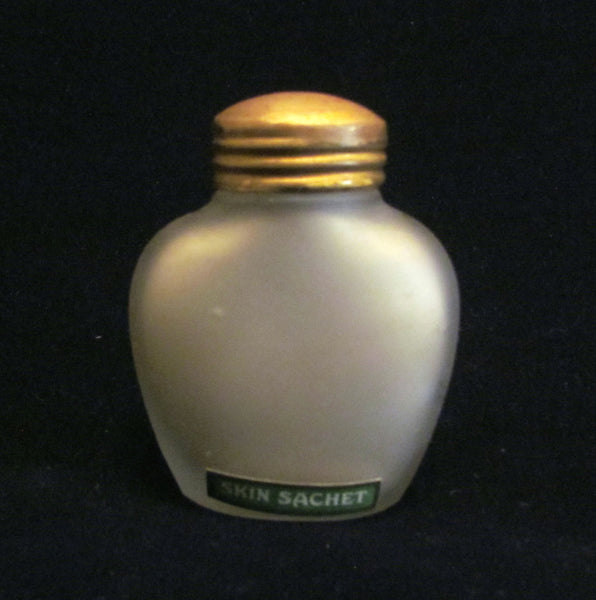 1920s Richard Hudnut Skin Sachet Bottle Vintage Three Flowers Perfume Bottle Full & Unused