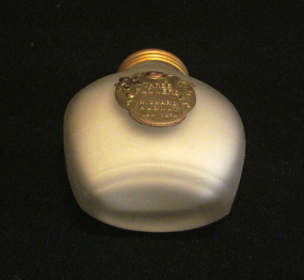 1920s Richard Hudnut Skin Sachet Bottle Vintage Three Flowers Perfume Bottle Full & Unused