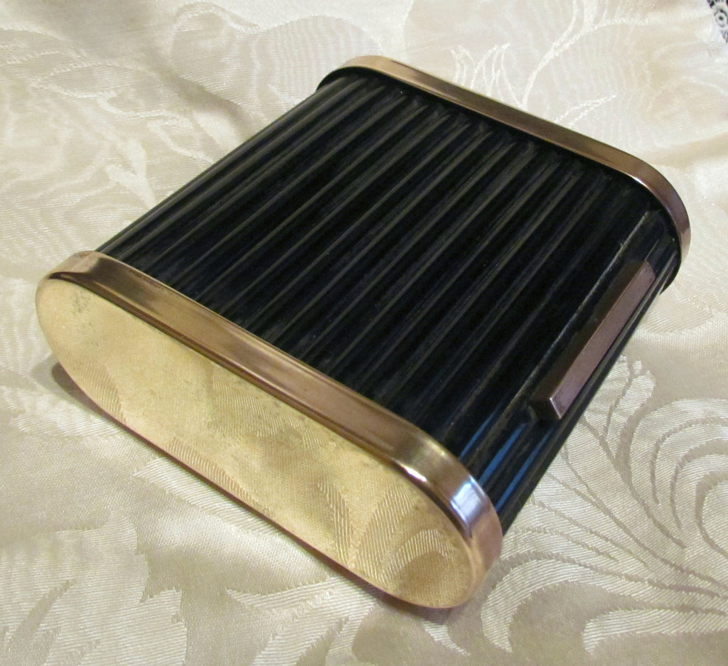 vintage park sherman cigarette box Case Gold Tone Metal Mid Century 7.5 Vintage Park Sherman Co Aluminum