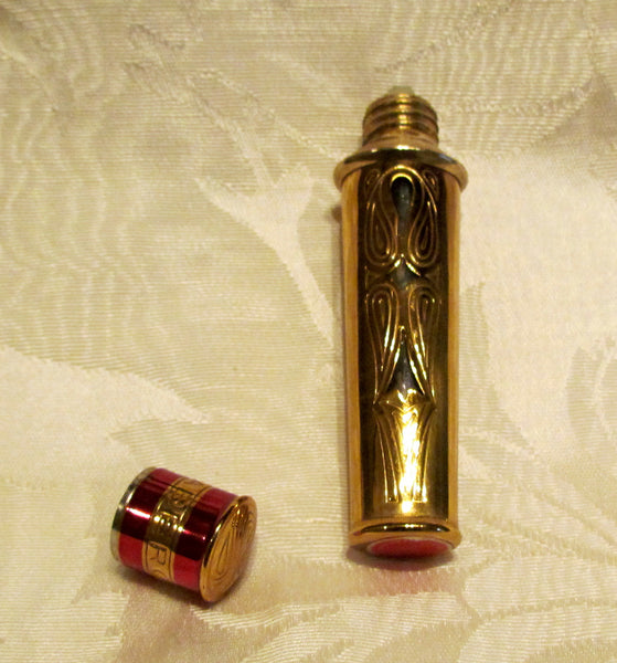 Vintage Faberge Perfume Bottle Parfum Flambeau In Original Box