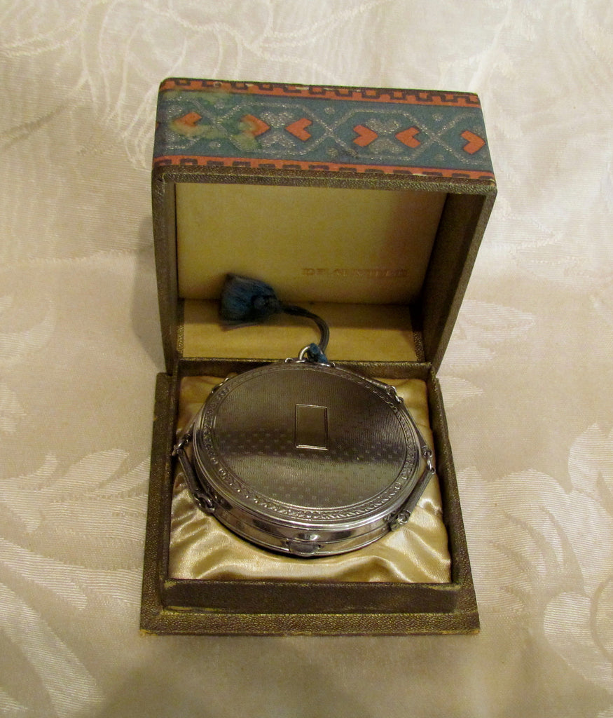 Richard Hudnut Deauville Compact Purse 1920s Powder And Rouge Compact In Original Box