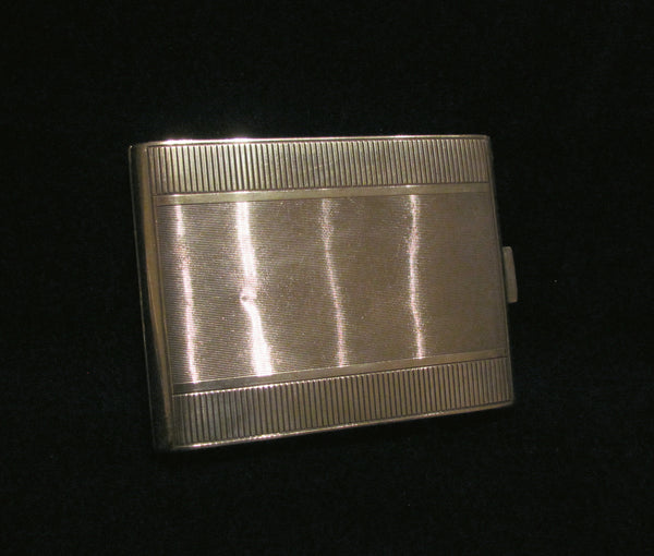 1910s Sterling Silver Cigarette Case German Card Case Business Credit Card Holder 925 Silver