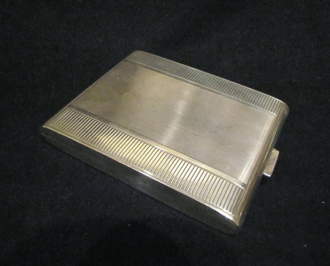 1910s Sterling Silver Cigarette Case German Card Case Business Credit Card Holder 925 Silver