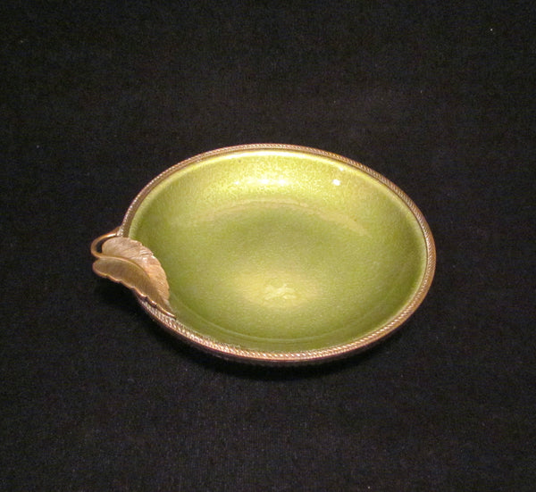 1950s Evans Guilloche Smoking Set Green Enamel Lighter Cigarette Box Ashtray Tabletop Working Lighter Mint Condition