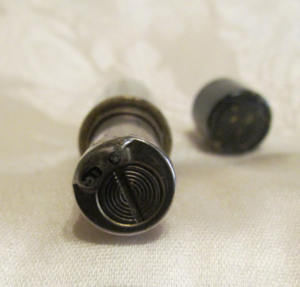 Antique Bakelite Atomizer Perfume Bottle 1920s Green Travel Perfume Bottle Patent Applied For Working