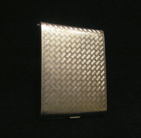 Vintage Evans Silver Cigarette Case Business Credit Card Holder 1930s