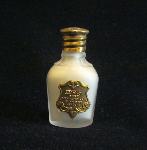 Antique Jergens Doris Rose Borated Perfume Toilet Talcum Powder 1910 Mini Bottle UNUSED Extremely Rare