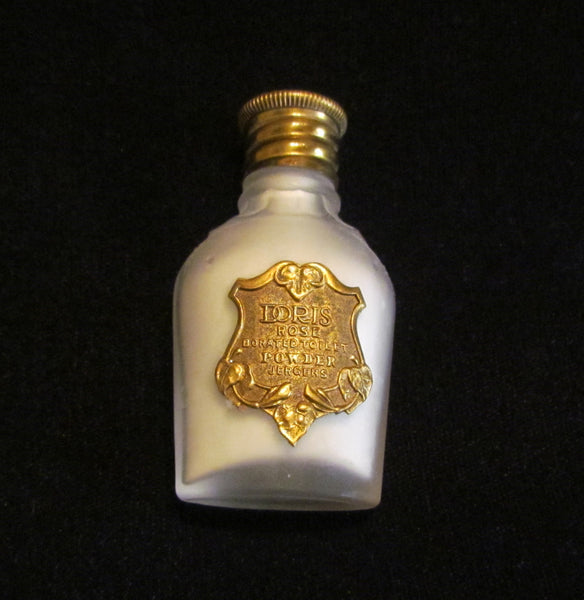 Antique Jergens Doris Rose Borated Perfume Toilet Talcum Powder 1910 Mini Bottle UNUSED Extremely Rare