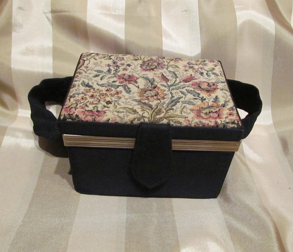 1800s LeMaire Fi Mother Of Pearl Opera Glasses Antique Paris Theater Glasses 1920s Morie Tapestry Box Purse
