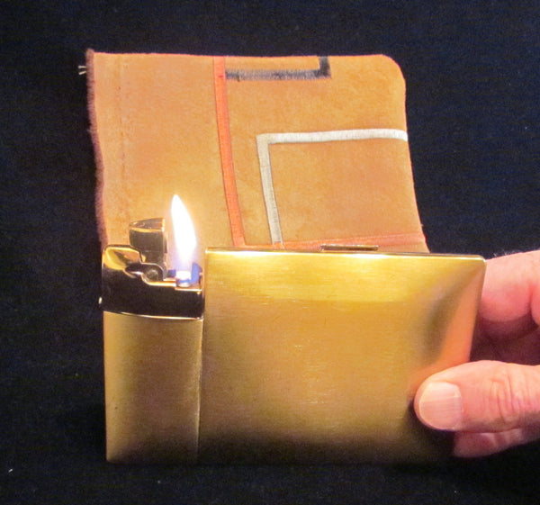 Elgin American Lite-O-Matic Cigarette Case 1940s Great Working Condition