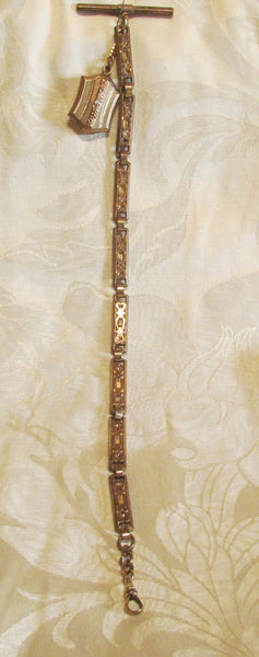 Finberg Mfg Co Rose Gold Watch Chain Fob 1900s Antique