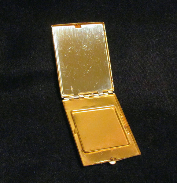 Vanstyle Ivory Enamel Powder And Rouge Compact 1930's Vintage Compact