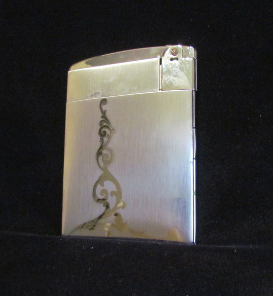 Ronson Escort Cigarette Case Lighter 1950's Silver Ladies Case Lighter In Original Box