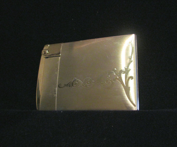 Ronson Escort Cigarette Case Lighter 1950's Silver Ladies Case Lighter In Original Box