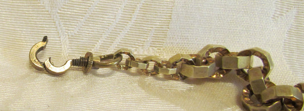 Antique 10kt GF Watch Chain Fob Circa 1890 Unique Watch Chain