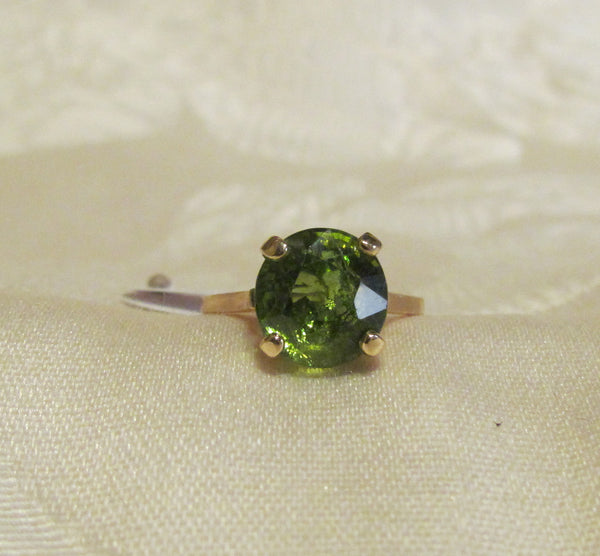 14Kt Gold Peridot Ring 5.85ct Bruce Magnotti Cocktail Ring Fine Jewelry Size 6 1/2