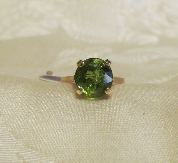 14Kt Gold Peridot Ring 5.85ct Bruce Magnotti Cocktail Ring Fine Jewelry Size 6 1/2